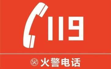 消防119演讲稿参考5篇