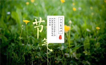 二十四节气活动方案8篇