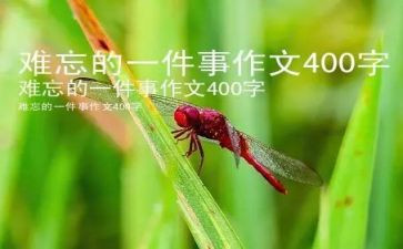 最难忘的一件事情作文6篇