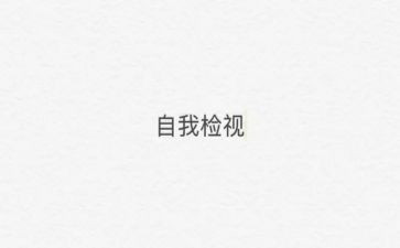 工作自检自查报告7篇
